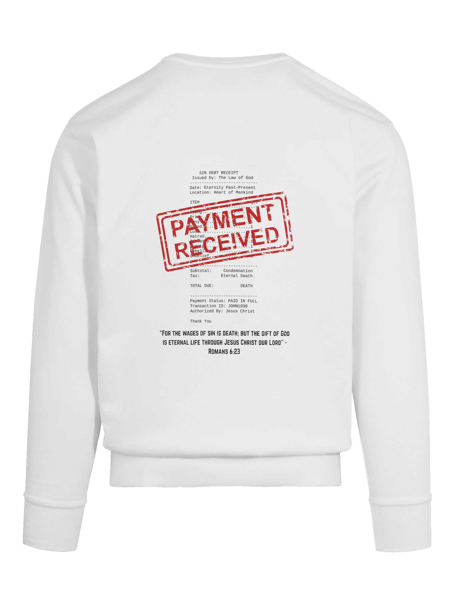 Paid in Full – Sin Debt Receipt Crew product image (11)