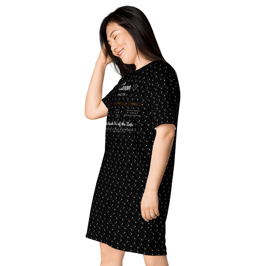 Cancer Zodiac 2025, Attributes Table, Tee Dress product image (3)