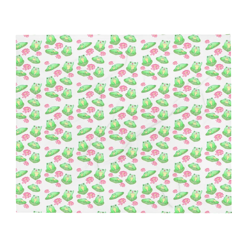 Kawaii Froggie Blanket product image (2)