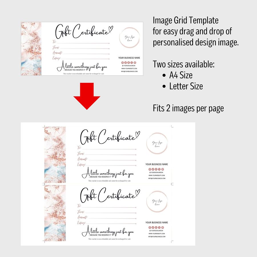 Roseanne - Gift Certificate Template product image (8)