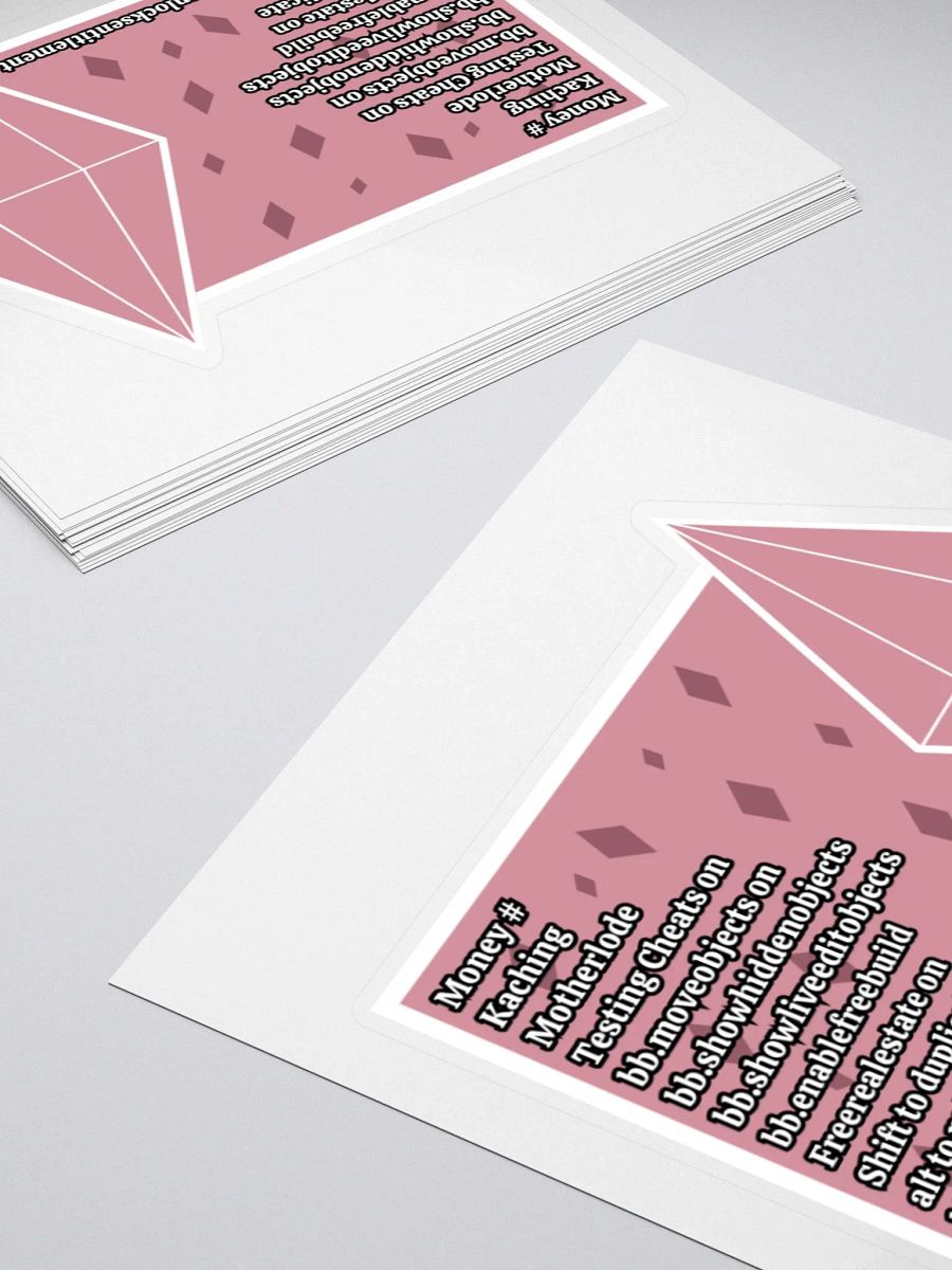 Sims Cheats Sticker - Pink product image (5)