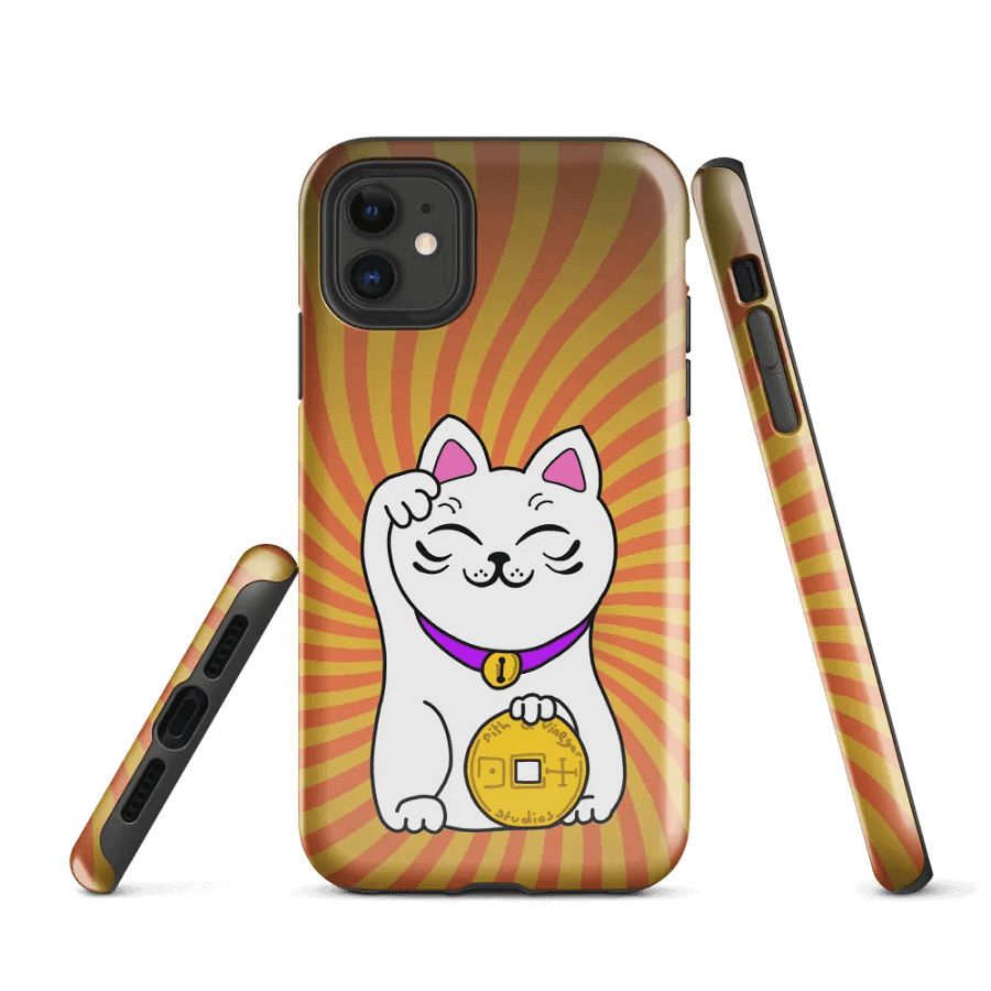 Apple maneki neko phone case product image (1)