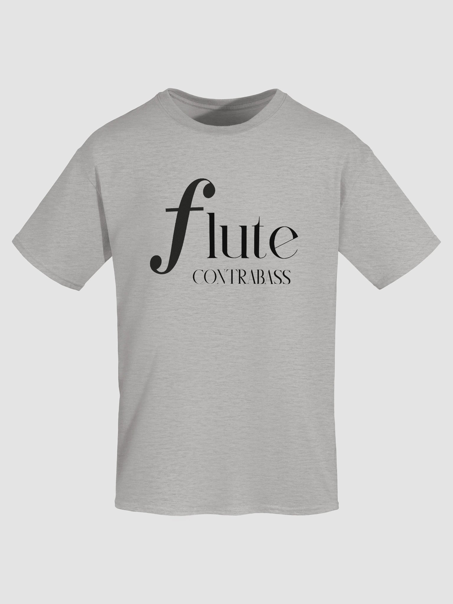 Forte Flute Tee - Black Letters - Contrabass - Unisex product image (49)