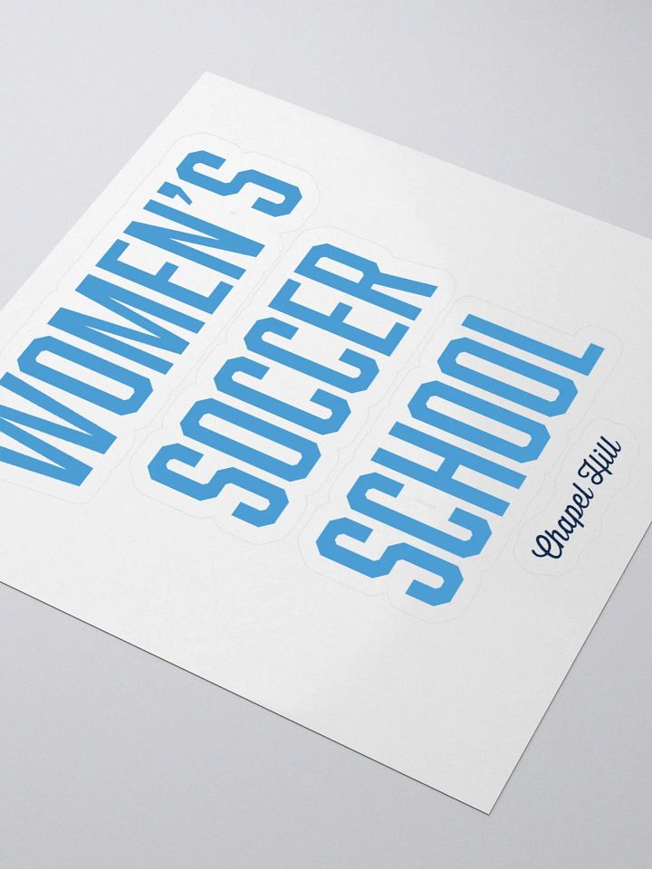 Women's Soccer School Sticker product image (1)