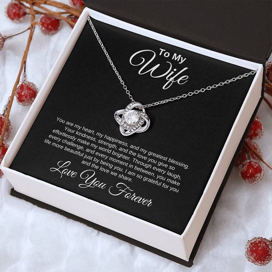 Wife Love Knot Necklace - You Are My Heart product image (6)