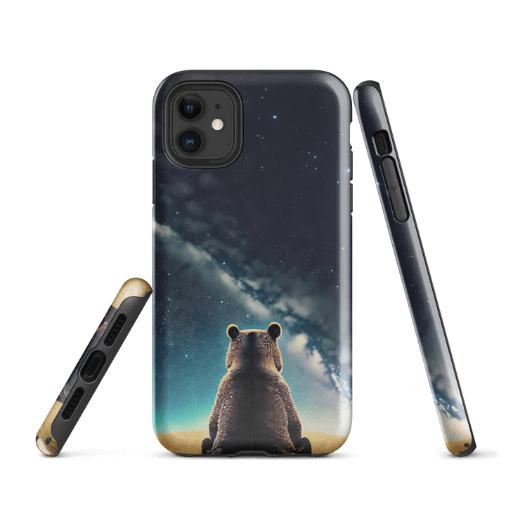 Night Sky Bear Tough Case for iPhone product image (1)