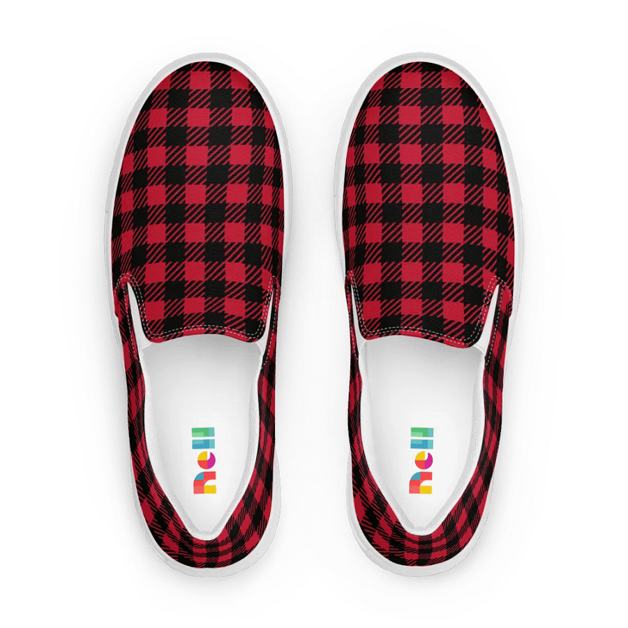 Buffalo Plaid Slip-On Canvas Shoes product image (1)
