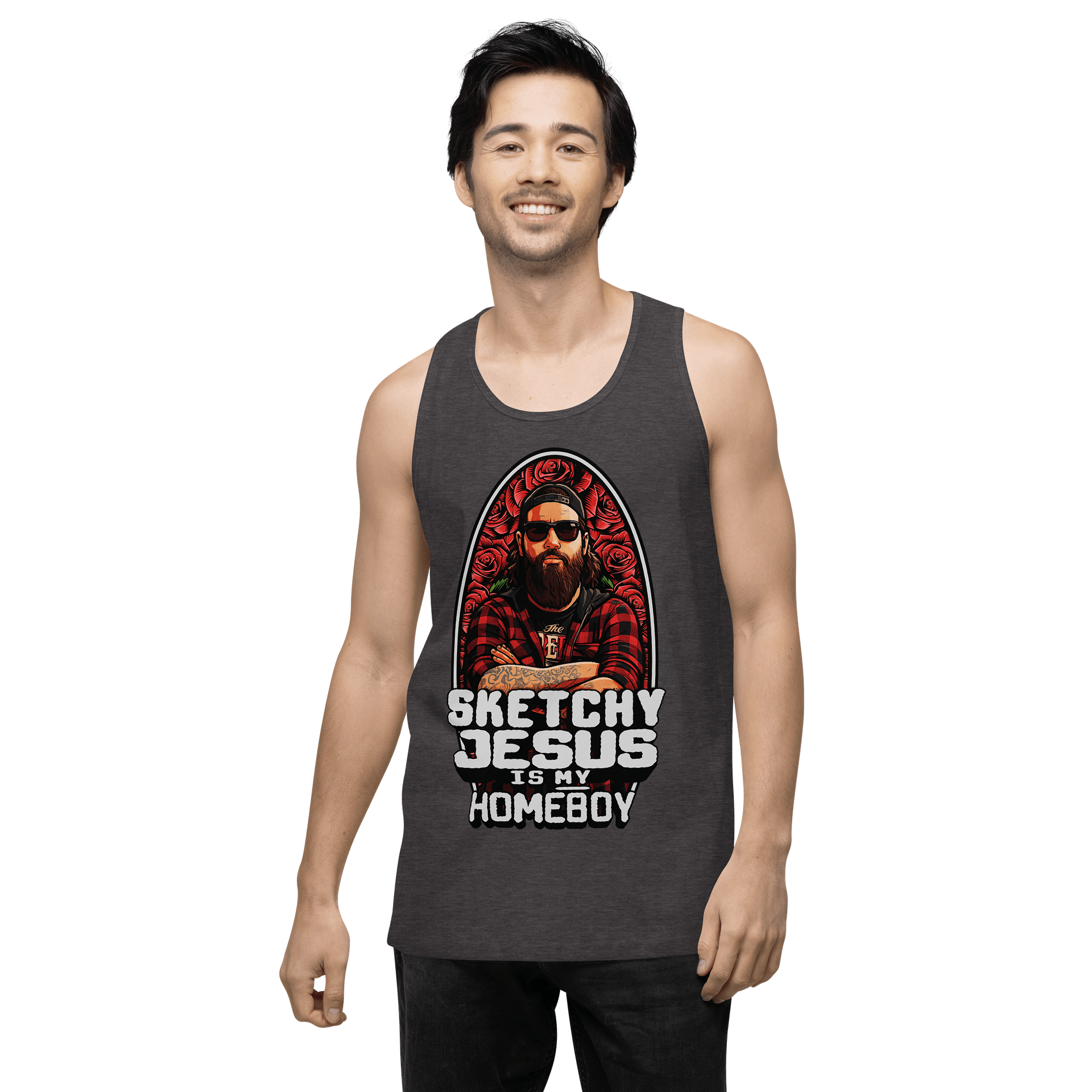 "Sketchy Jesus Is My Homeboy" Tank Top product image (16)