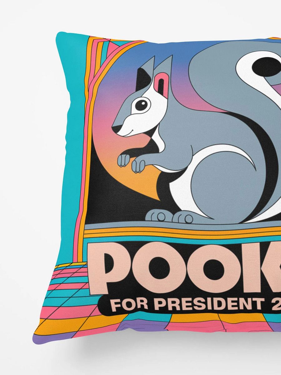 Comfy Pillow: Pooky for President: 40s and 80s Tron product image (5)