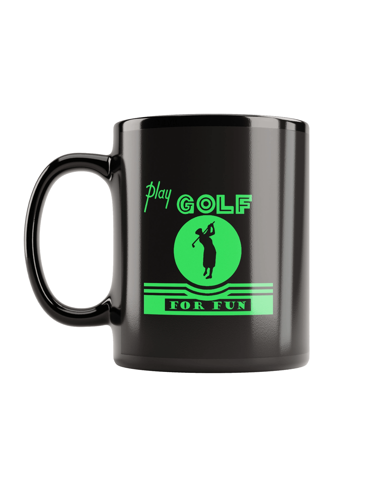 'Golf for Fun' Black Mug product image (2)