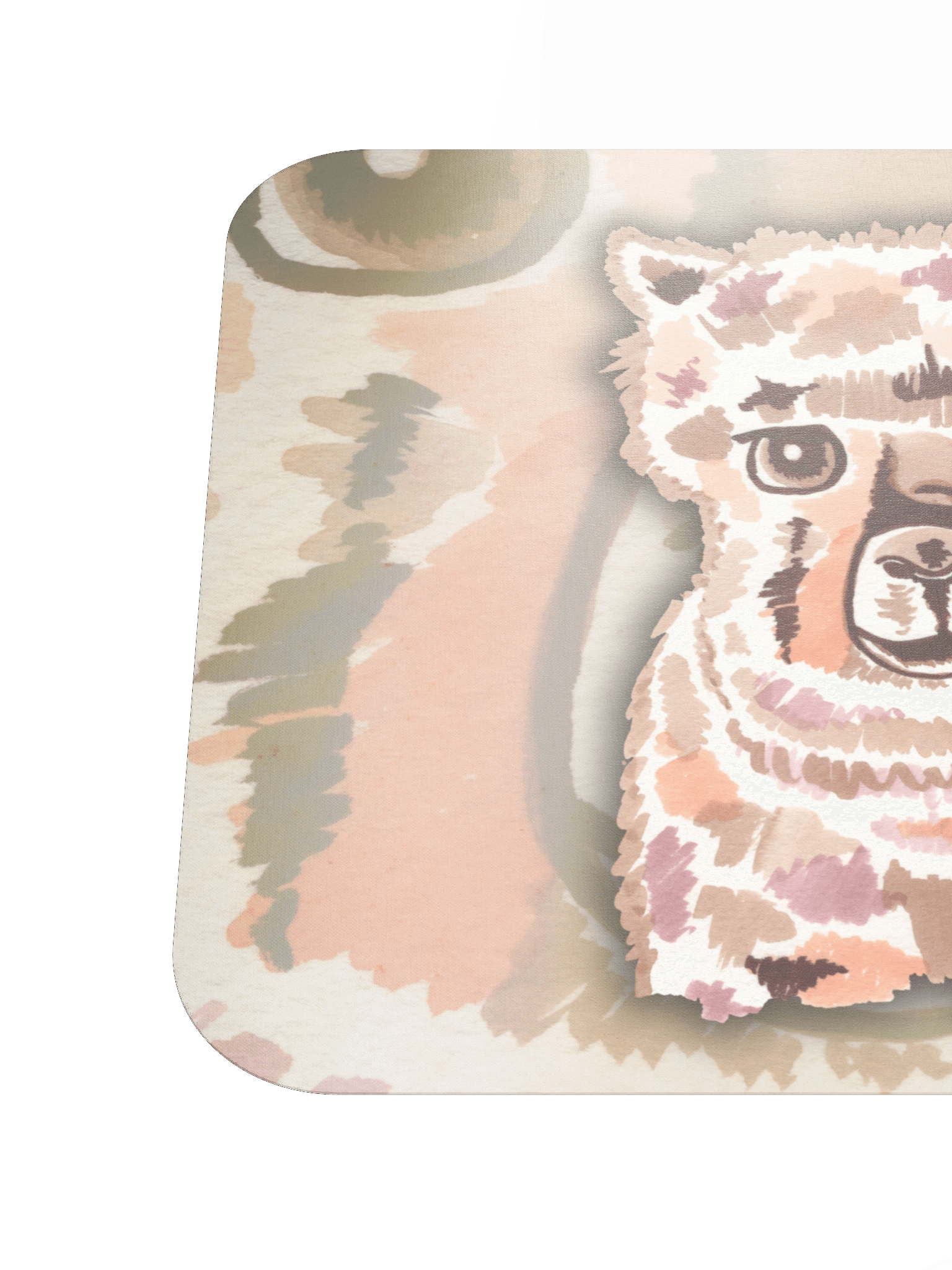Alpaca Watercolour Mouse Pad product image (6)