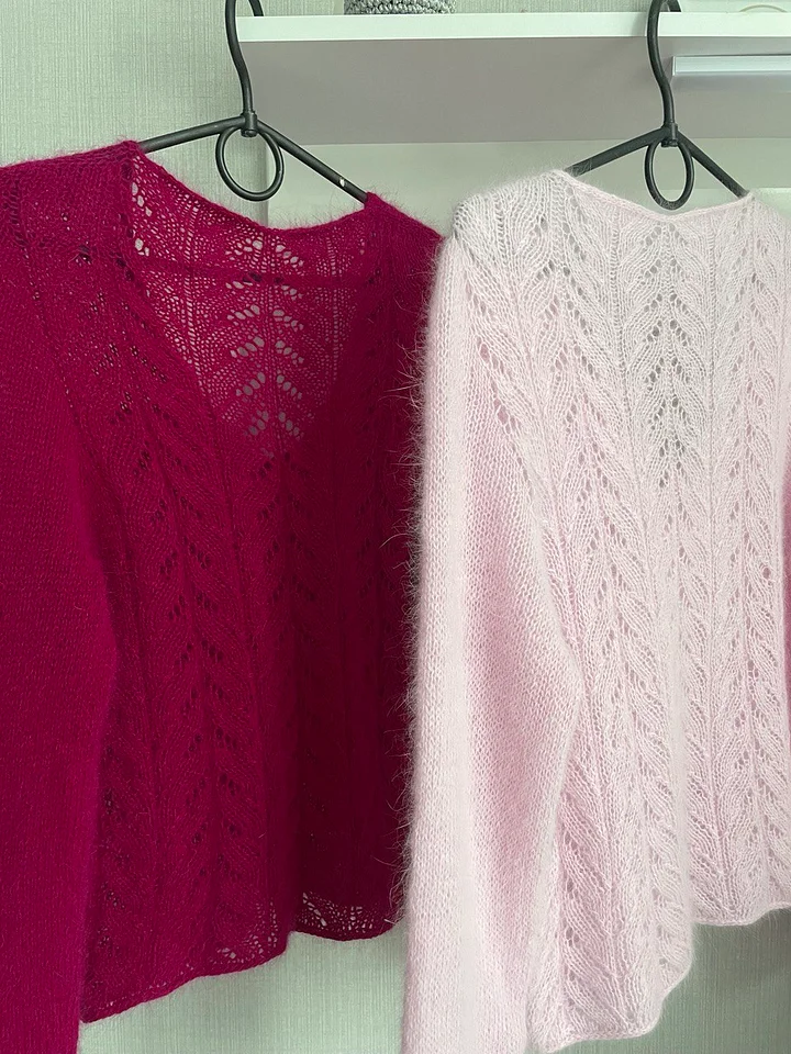 Мастер-класс pullover_Пуловер Ажурный с V-образным вырезом реглан-погон product image (1)