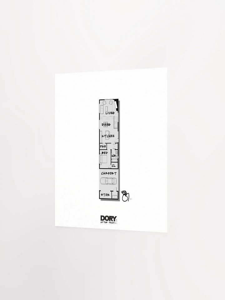 Alphabet Floor Plan Poster - I product image (2)