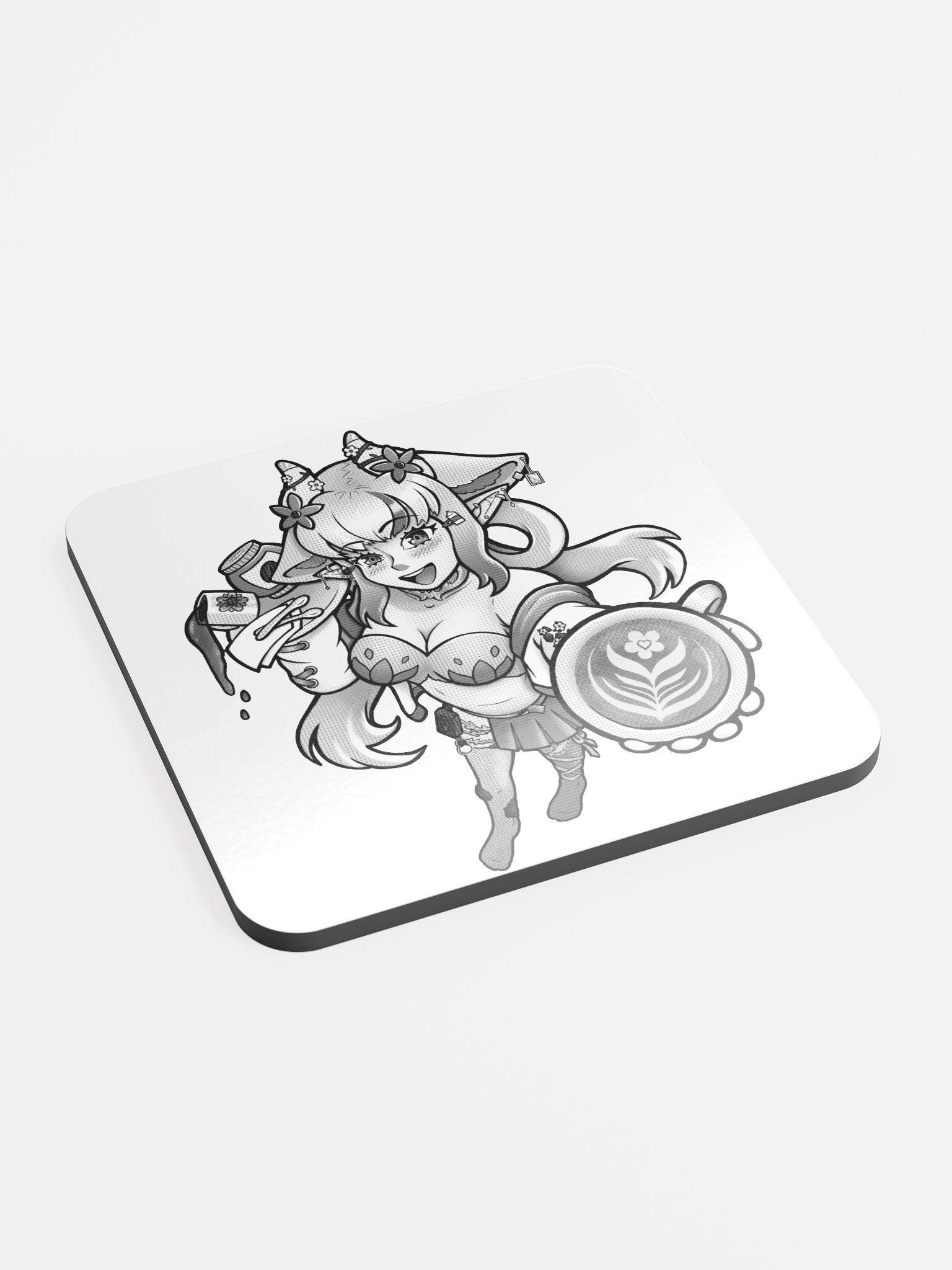 Cowfie Coaster {Cowfie Barista} ~ (3/3) product image (2)