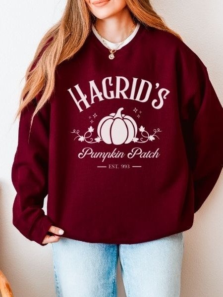 Hagrid Pumpkin Patch Minimalist Cozy Sweatshirt for Halloween product image (26)