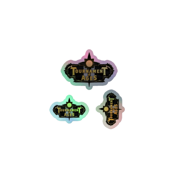 Tournament of Ages - Full Logo - Holo Sticker Sheet product image (1)