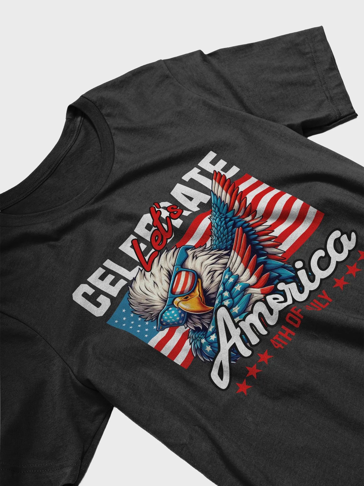 Celebrate 4th of July America shirt, cool USA eagle Tshirt, funny Independence day tee product image (3)