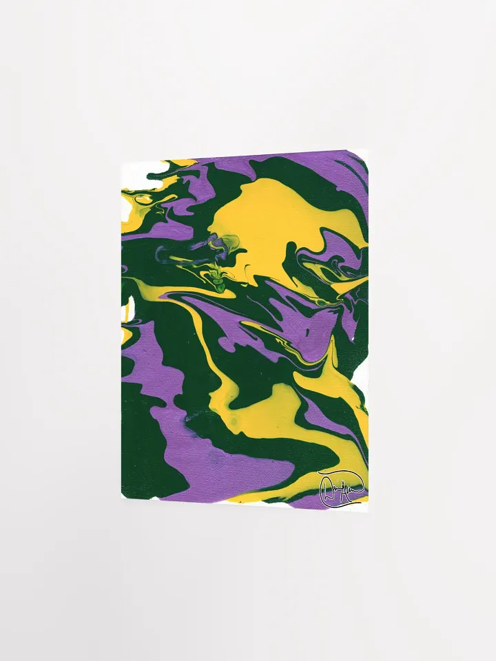 Honey Yellow Fluid Acrylic Print product image (2)