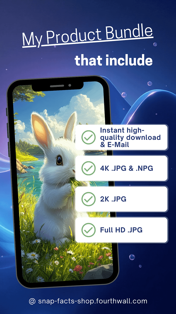 Happy meadow bunny at the glittering lake product image (2)