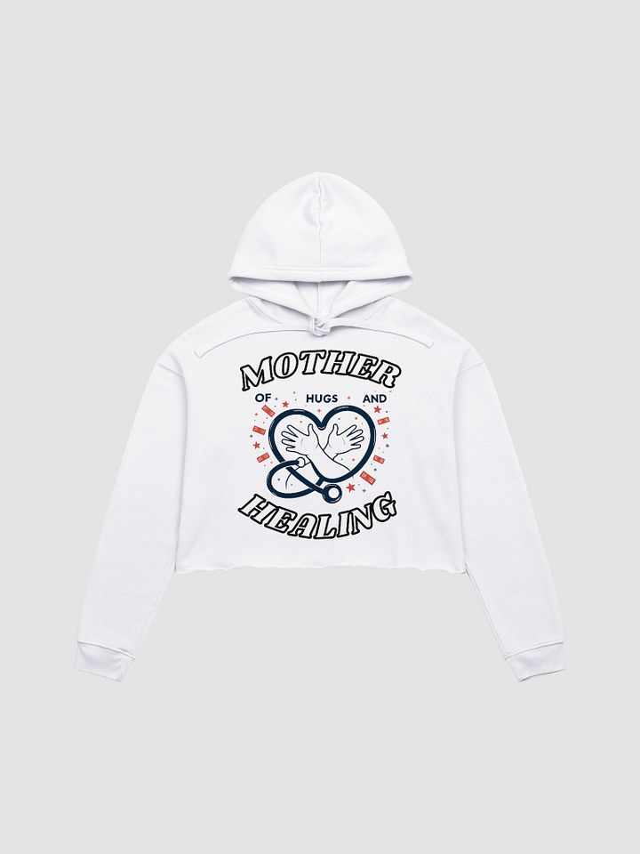 mother of Hugs and healing, Stethoscope Crop Hoodie product image (2)