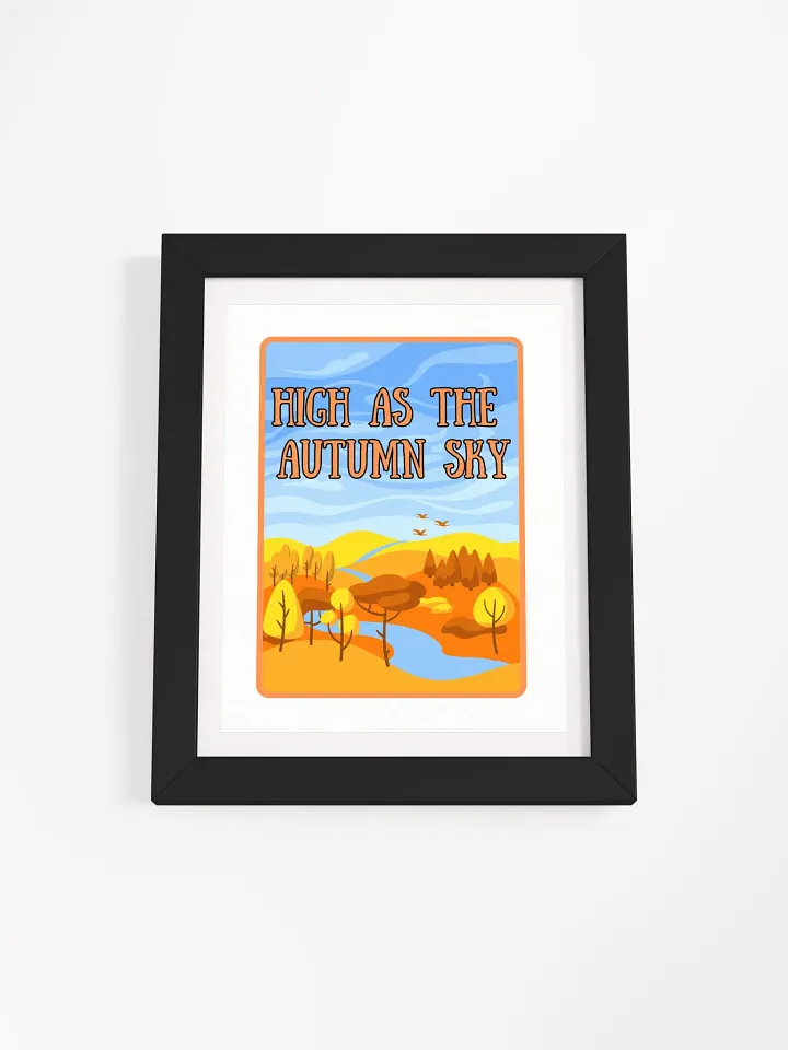 High as the Autumn Sky Matte Framed Poster product image (1)