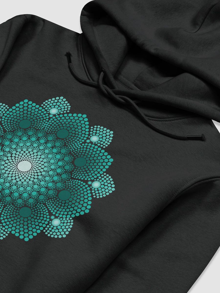 Turquoise Dot Mandala Unisex Eco Hoodie product image (4)