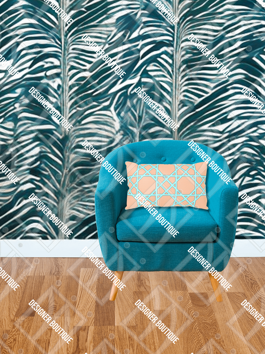 Tropical Mint Trellis Pillow product image (6)