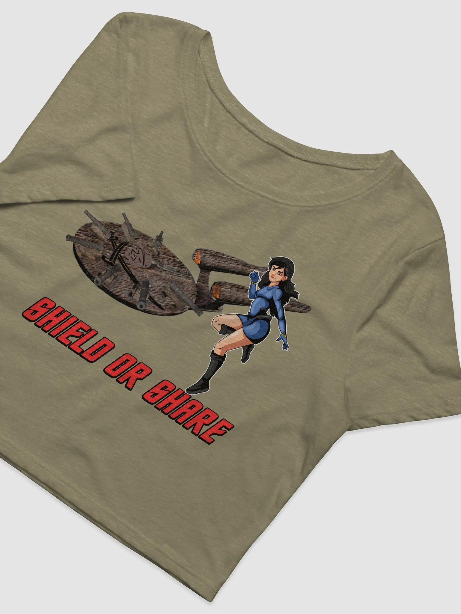 Ladies' Crop - Shield or Share! product image (2)