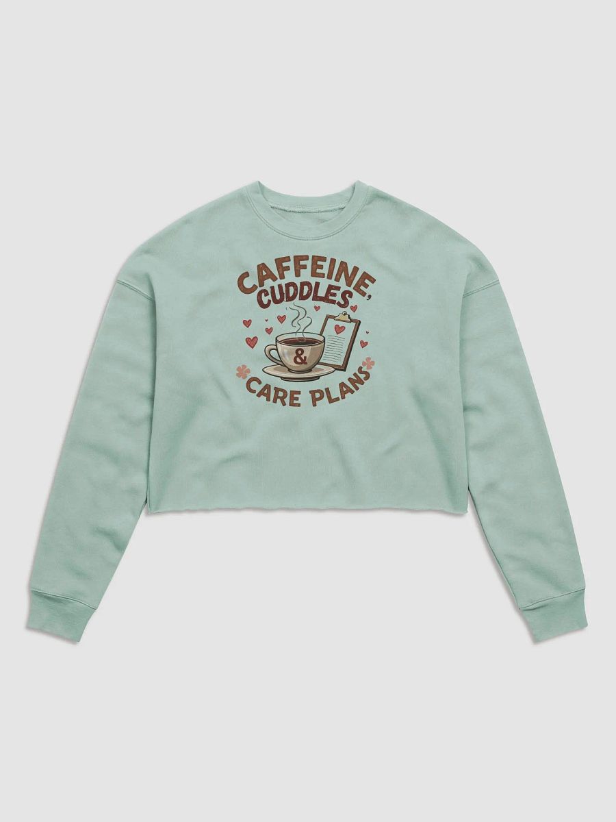 Caffeine & Cuddles Cozy Crop Sweatshirt product image (2)
