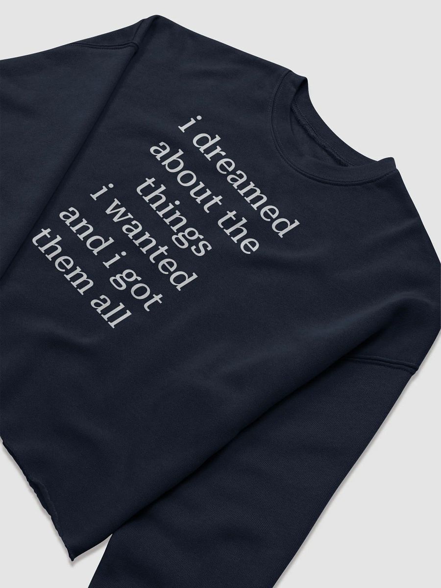 i dreamed about the things i wanted and i got them all Fleece Crop Sweatshirt product image (5)
