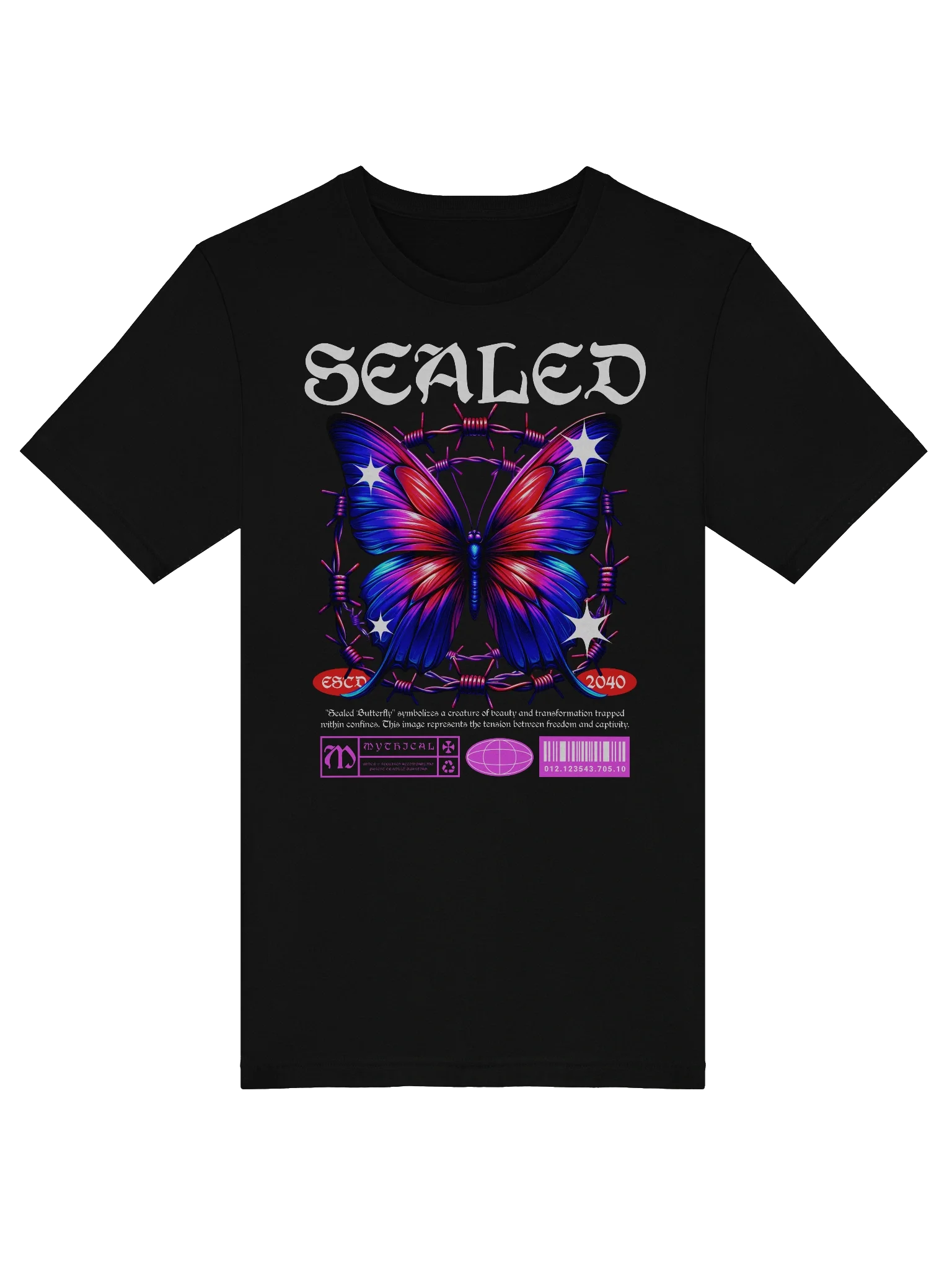 Stylish Sealed Butterfly T-Shirt for Everyday Wear product image (5)