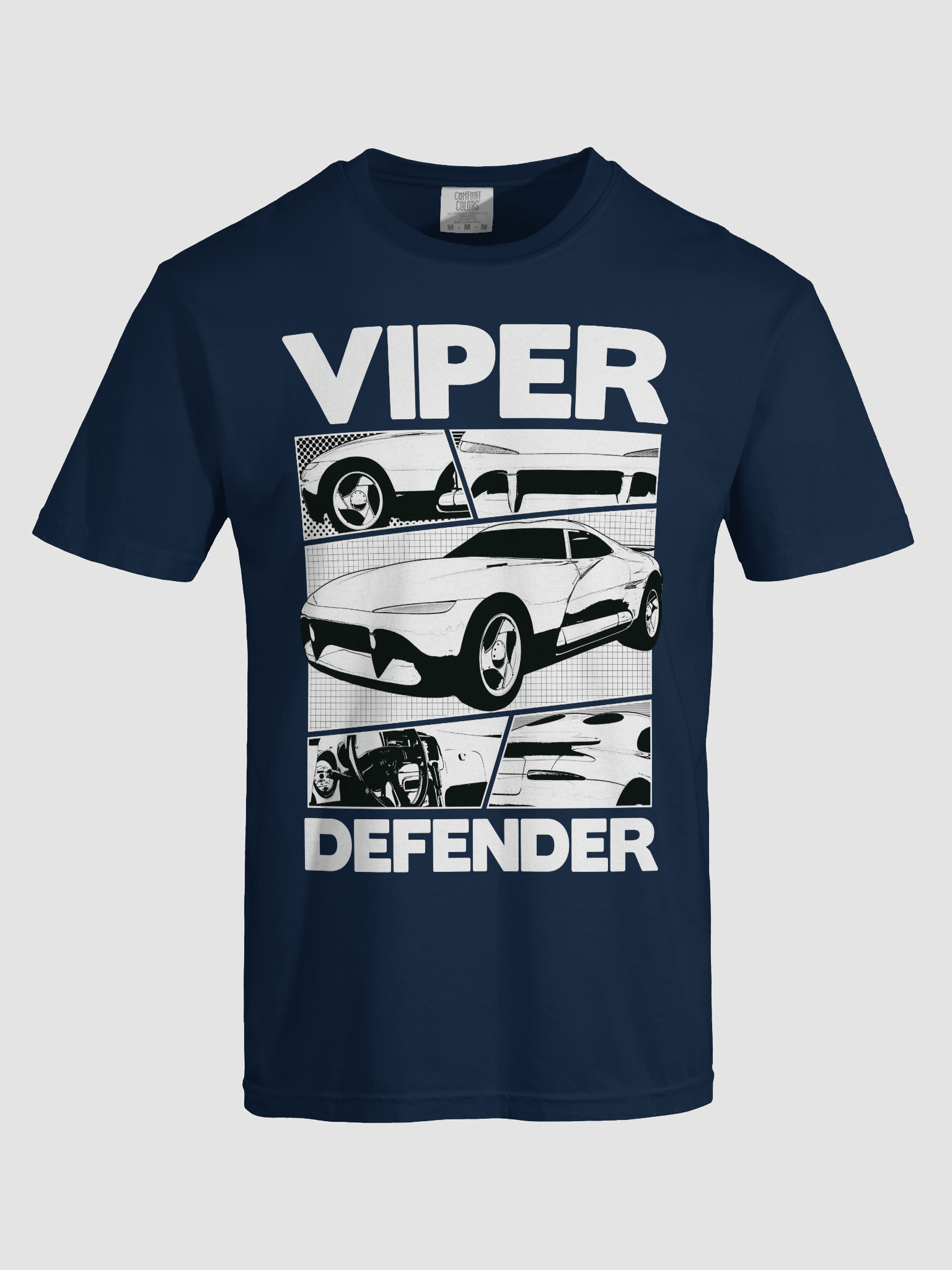 Viper Defender T-Shirt – Blue | Black product image (3)