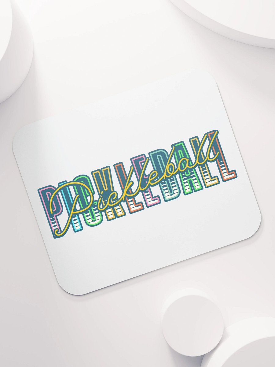 Pickleball Pickleball Vibrant Typography Mouse Pad product image (5)