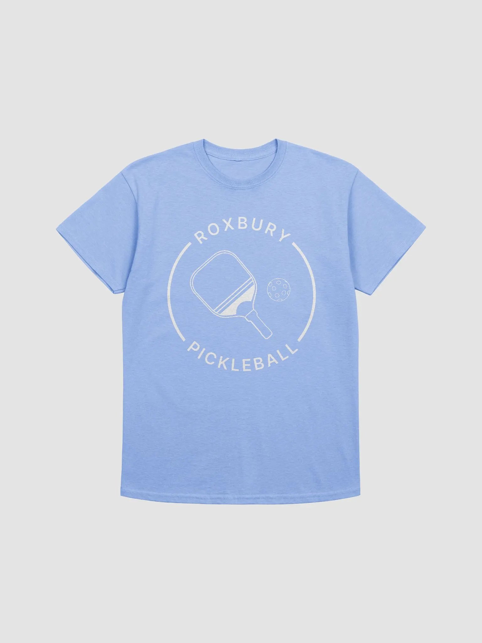 Roxbury Pickleball Logo T-Shirt (Carolina Blue) product image (1)