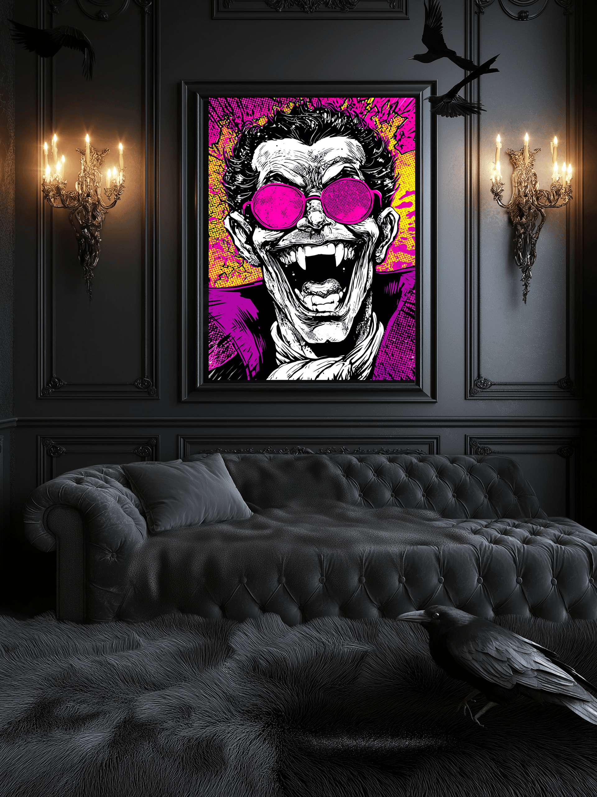 Fanged Frenzy Framed Matte Wall Art Canvas product image (3)