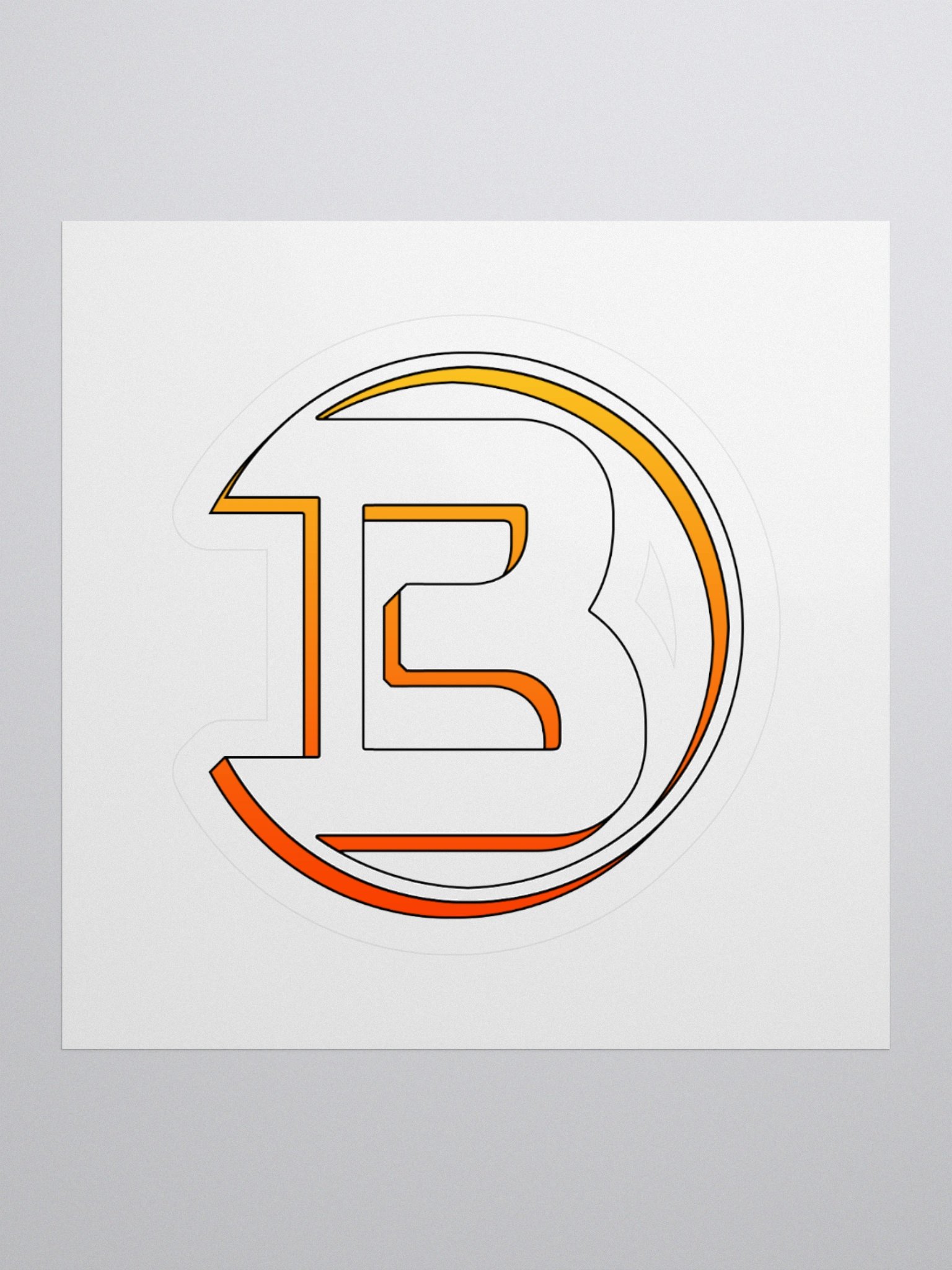 B-Gradient Logo Kiss Cut Stickers product image (2)