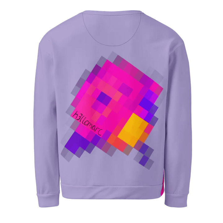 h3llomarc Pixels 2 Sweatshirt Lavender product image (2)