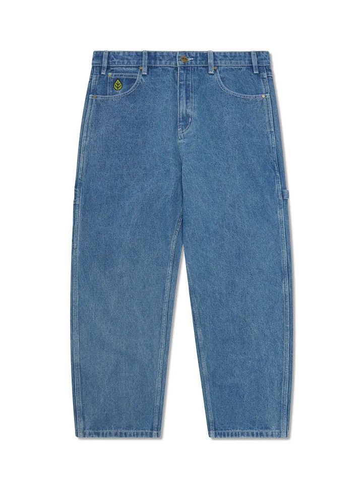Weathergear Heavyweight Denim Jeans, Mid Blue product image (1)