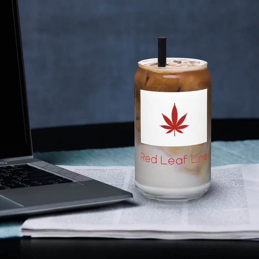 Red Leaf Line Can-Shaped Glasses product image (33)