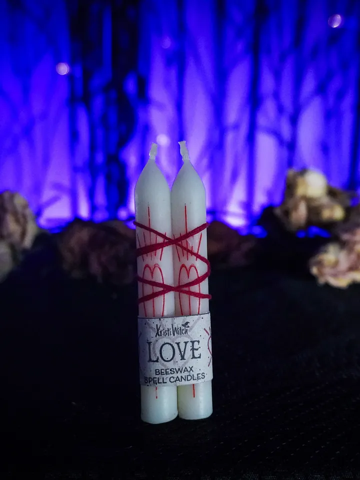 Love Beeswax Spell Candles (set of 2) product image (1)