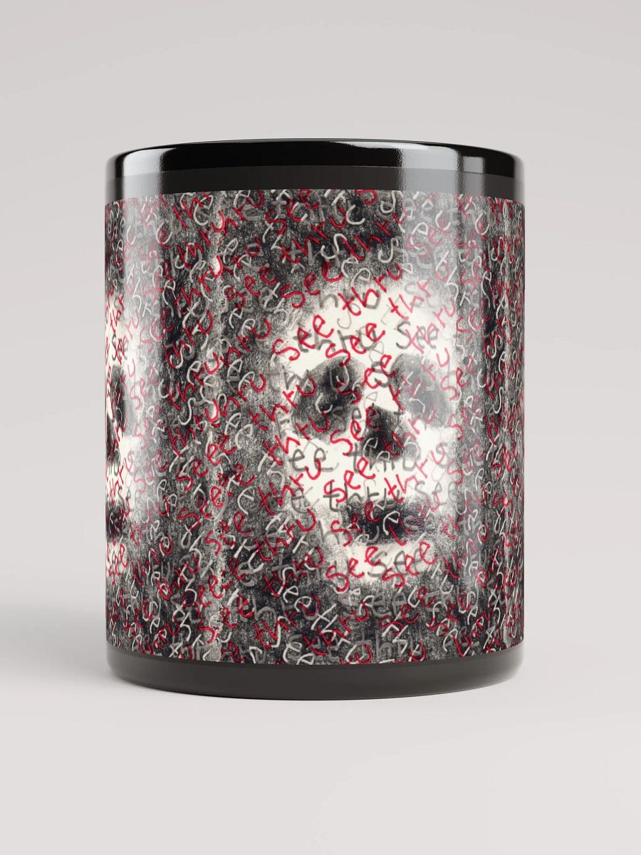 See thru black glossy mug product image (1)