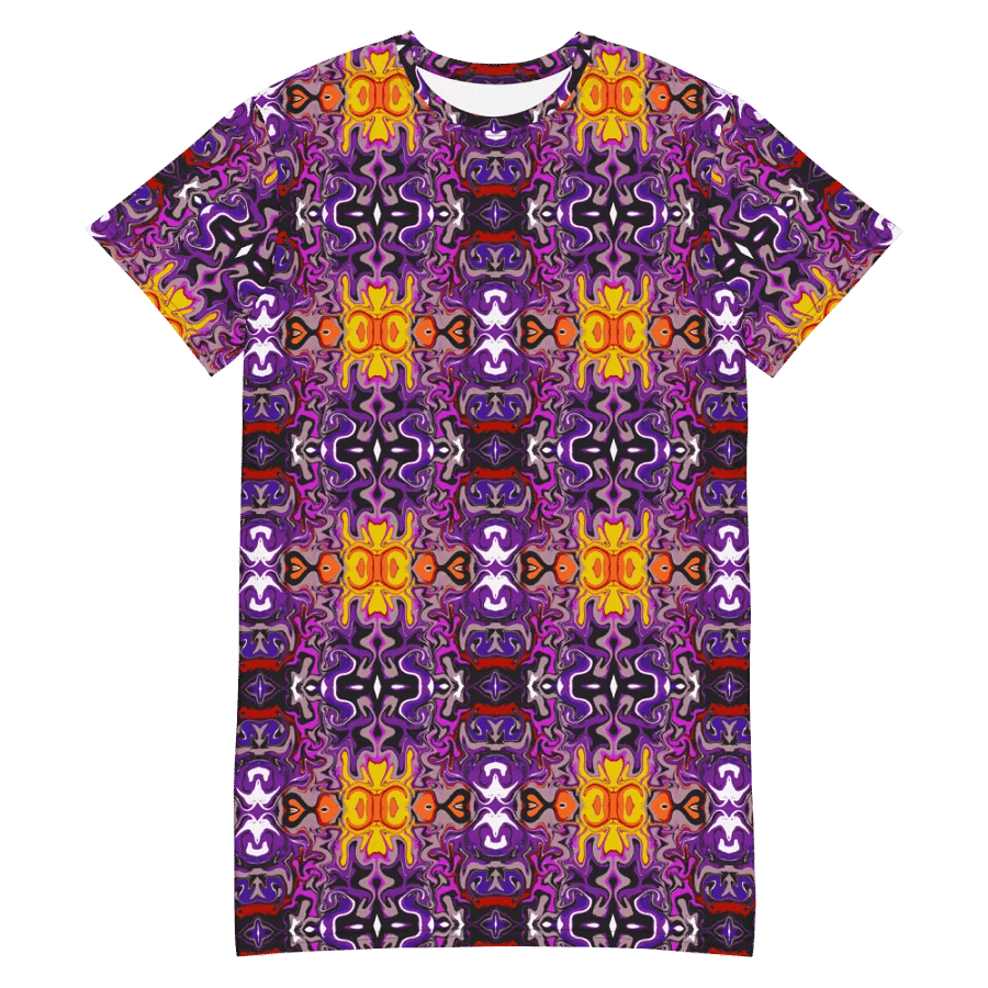 Purple African Inspired Pattern Dress product image (3)