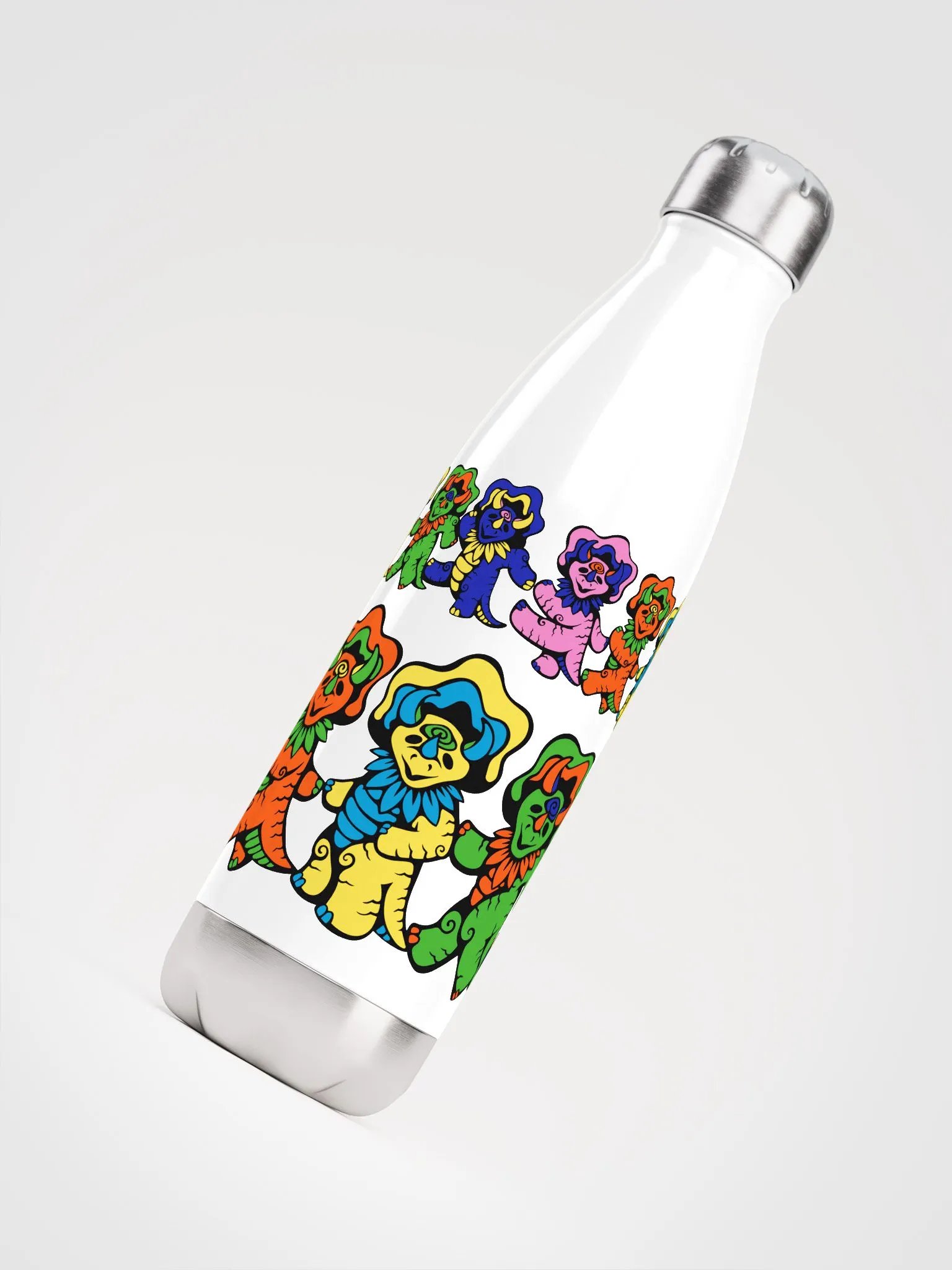 Dancing Dinos Stainless Steel Water Bottle product image (5)