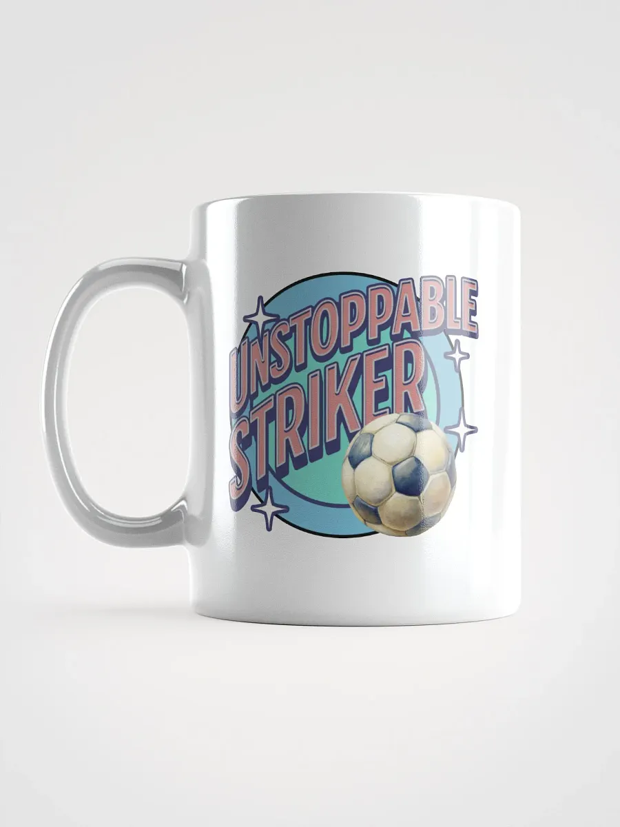 Unstoppable Striker Soccer Ball Mug product image (1)