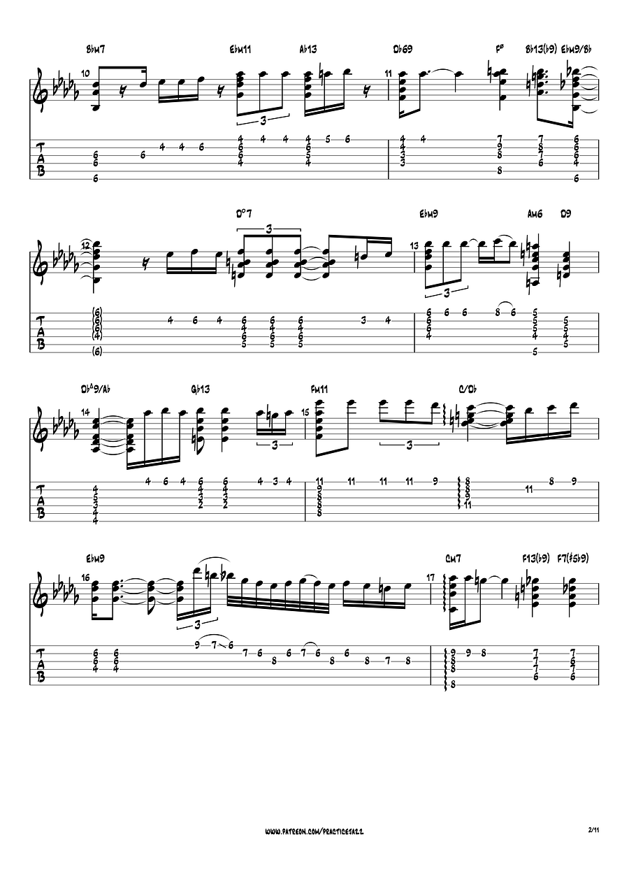 (Transcription PDF) Body And Soul - Kenny Burrell 1979, When Lights Are Low product image (3)