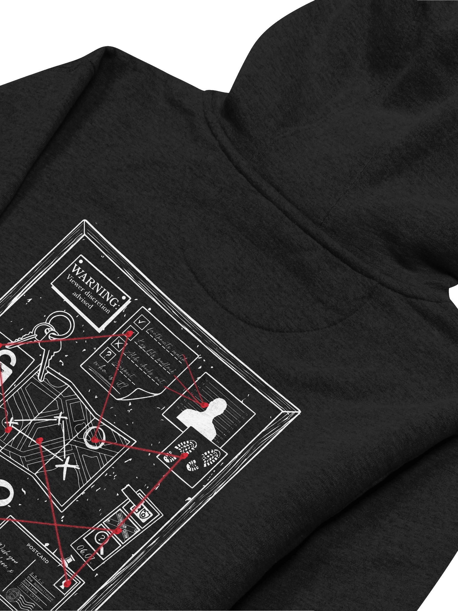 Truly Criminal Evidence Board Hoodie product image (5)