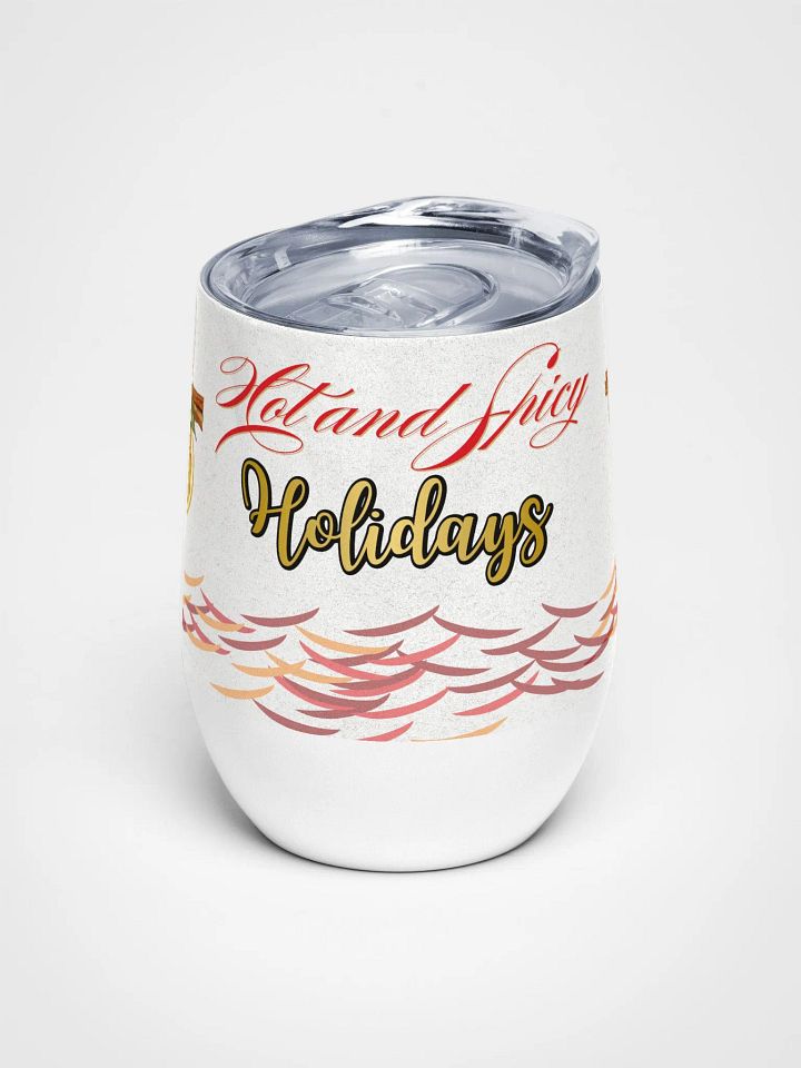 Spicy Holiday Vibes Wine Tumbler gift for moms dads friends colleagues product image (1)