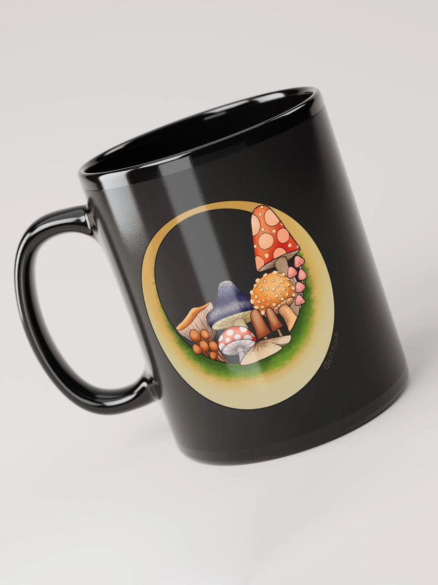 Moonie Shrooms Black Coffee Mug product image (6)