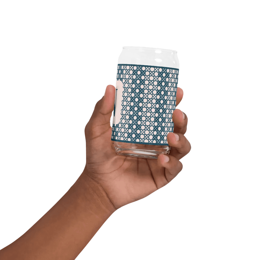 Le Rose Blue Monogram N Can-Shaped Glass product image (11)