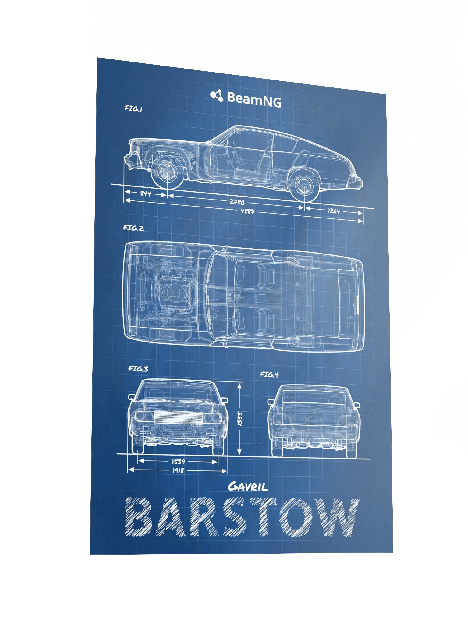 Gavril Barstow Blueprint Poster product image (2)